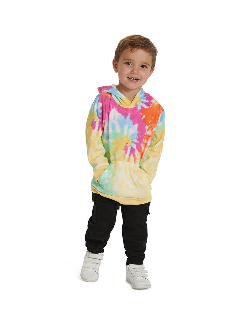 Kids tie shop dye hoodie