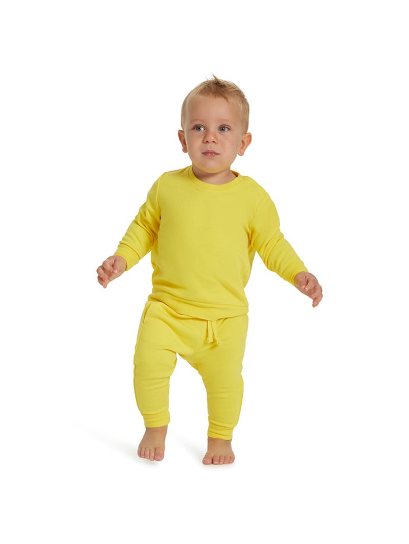 Baby yellow crew neck cheap