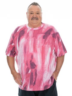 DBK T-Shirt Pink Paint Print