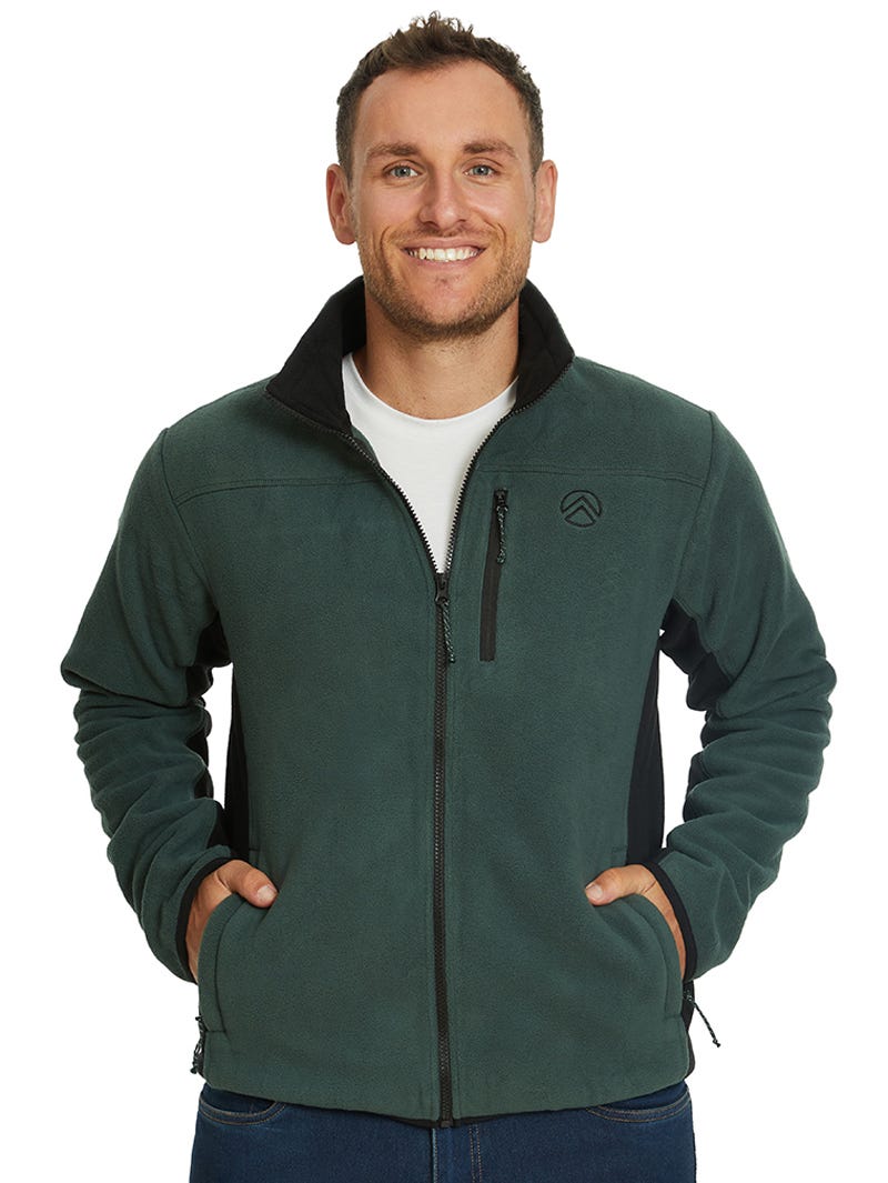 Outer Peak Green Zip thru Polar Fleece Jacket