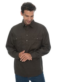 Outdoor Shirt Grey - Quarter Placket