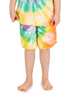 Prodigy Kids Rainbow Tie Dye Print Shorts