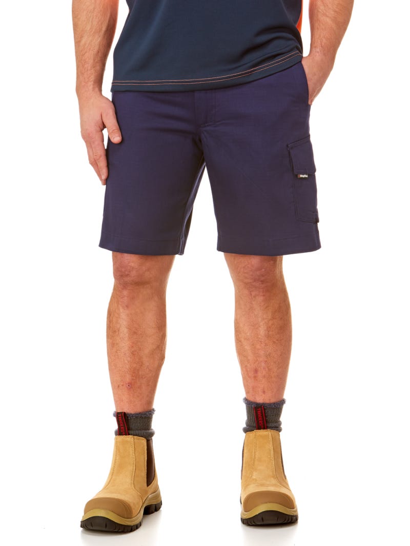 King Gee Work Cool 2 Rip Stop Navy Shorts