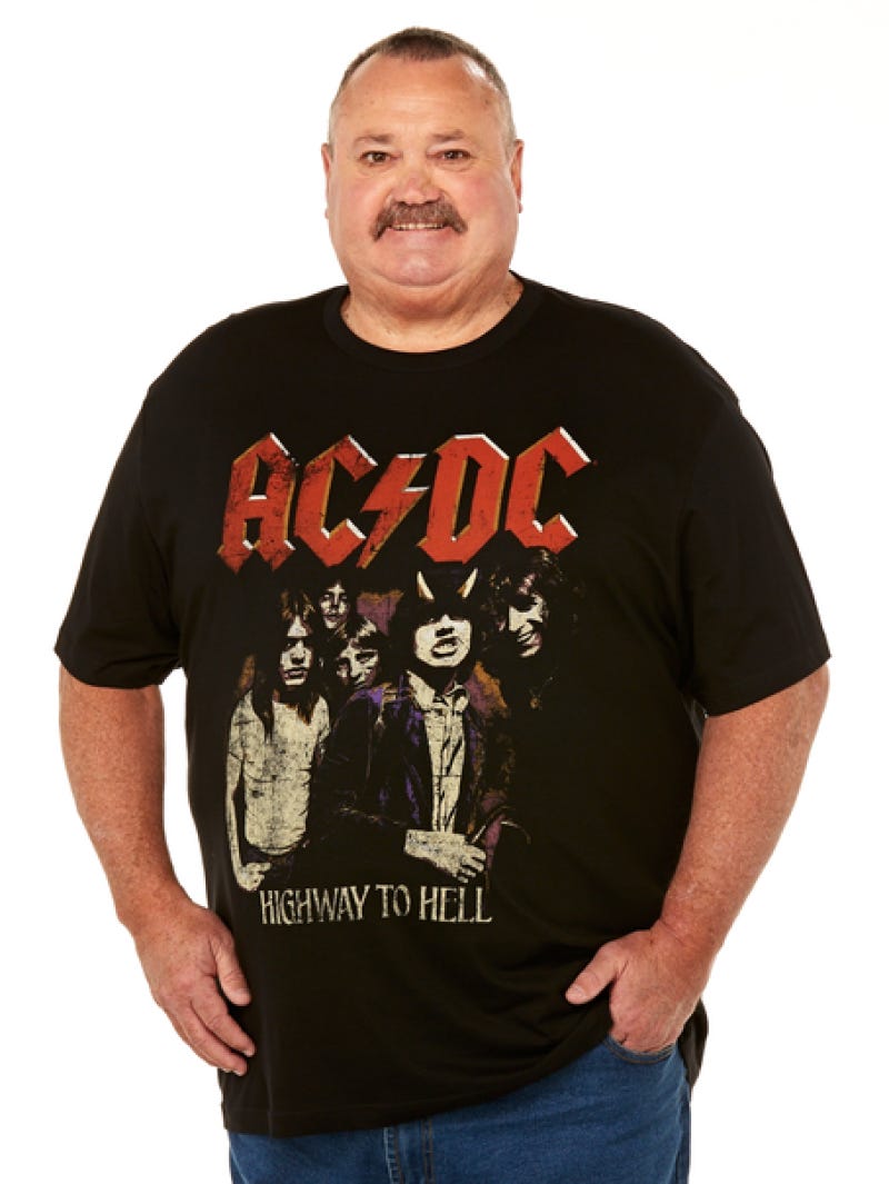 ACDC Black Printed T Shirt