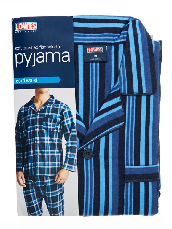 Flannelette clearance pajamas mens