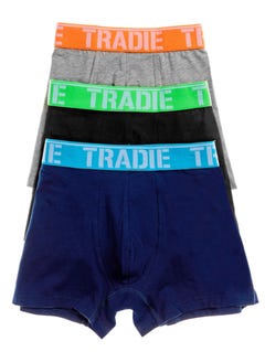 Tradie Big Fella 3 pack Bright Fitted Trunks | Tradie | Underwear & Sleepwear | Lowes