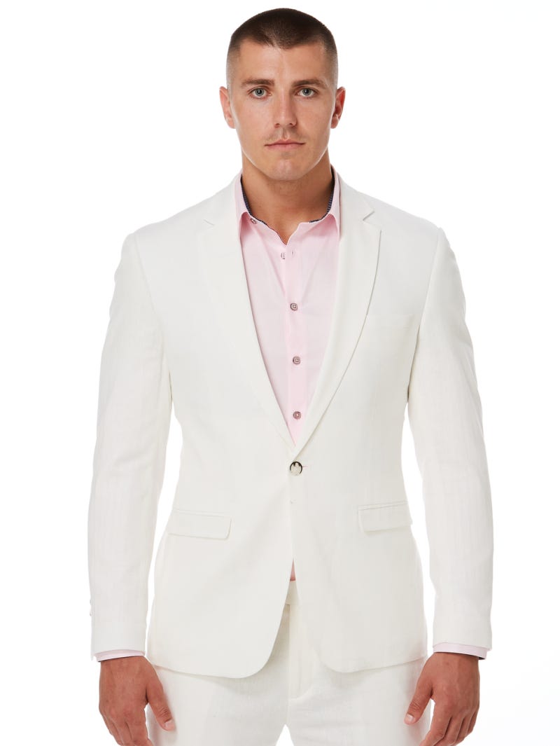 White linen jacket mens on sale