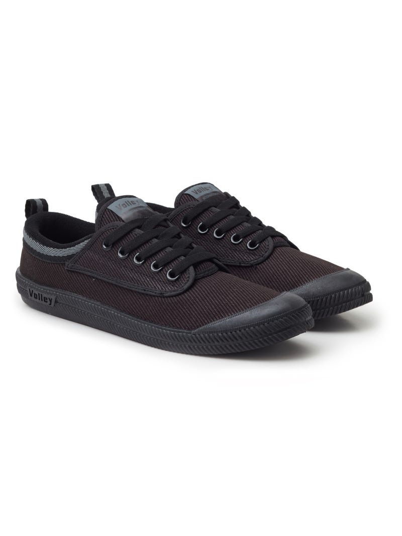 Volley International Black Grey Canvas Shoes