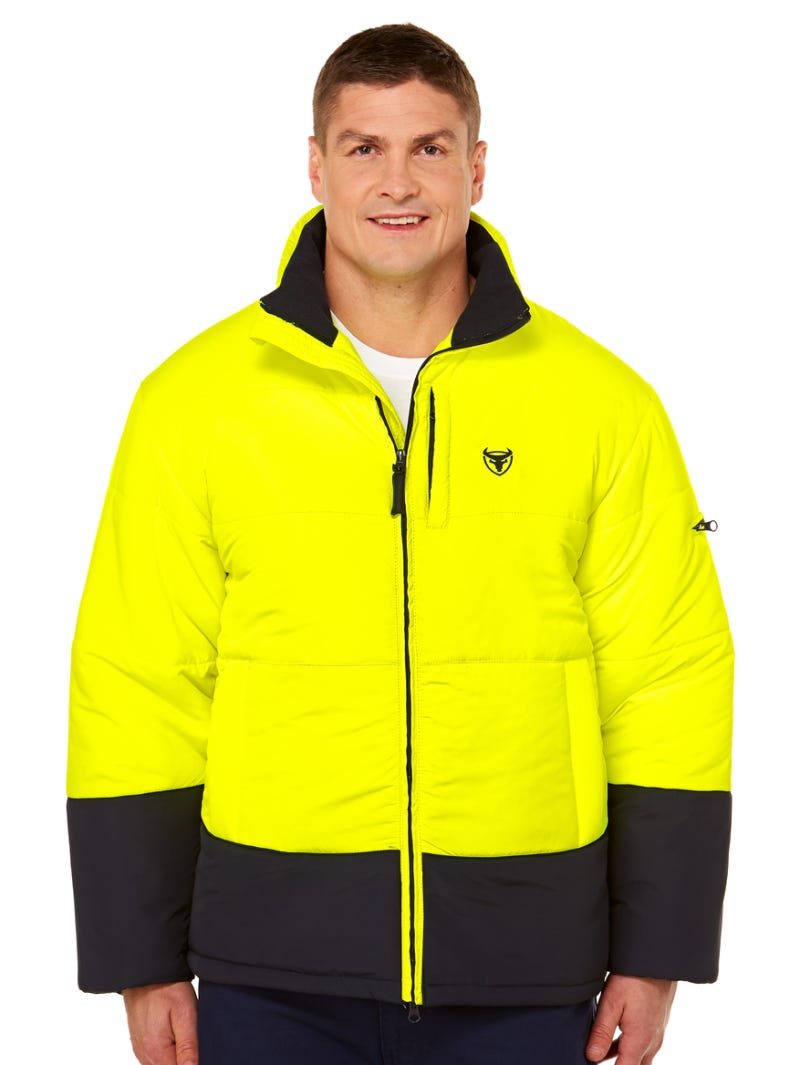 Hi vis puffer jacket outlet nz