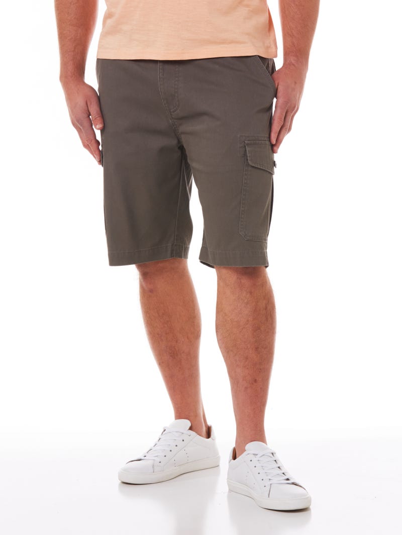 Traders Cord Cargo Shorts Taupe
