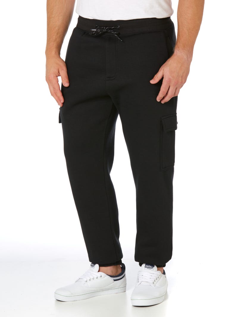 Prodigy Cargo Pocket Black Track Pants