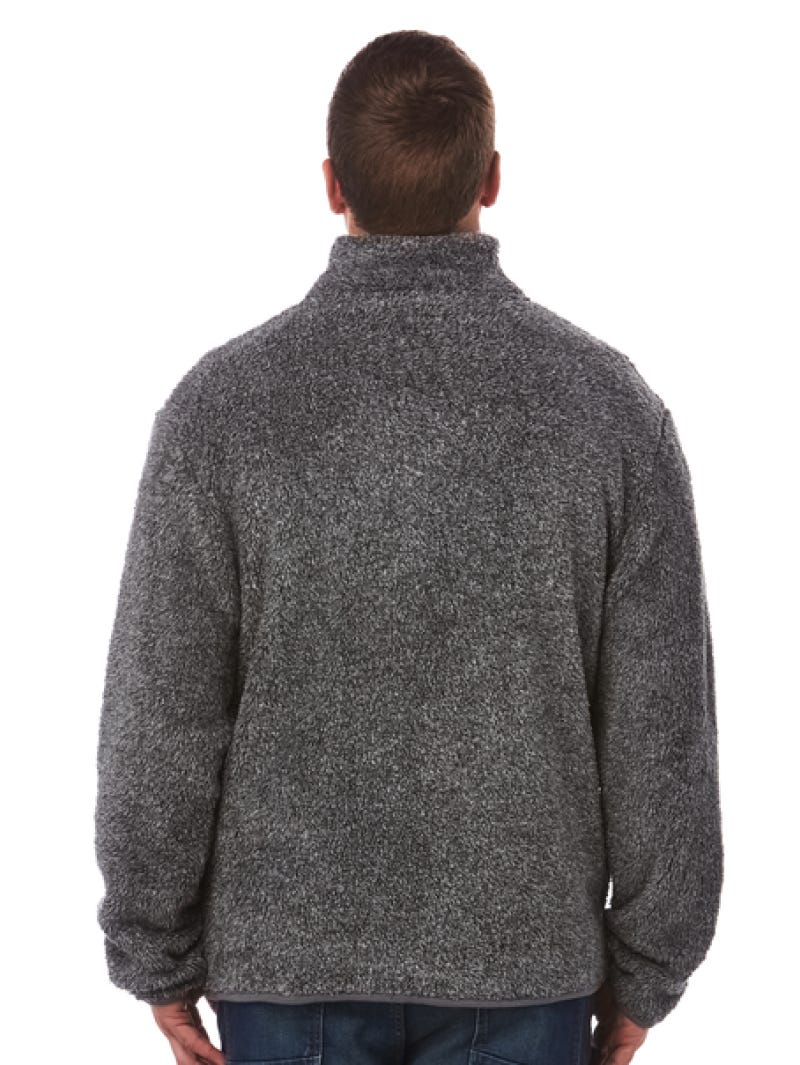 Lowes Salt Pepper Fluffy Knitted Zip Jacket