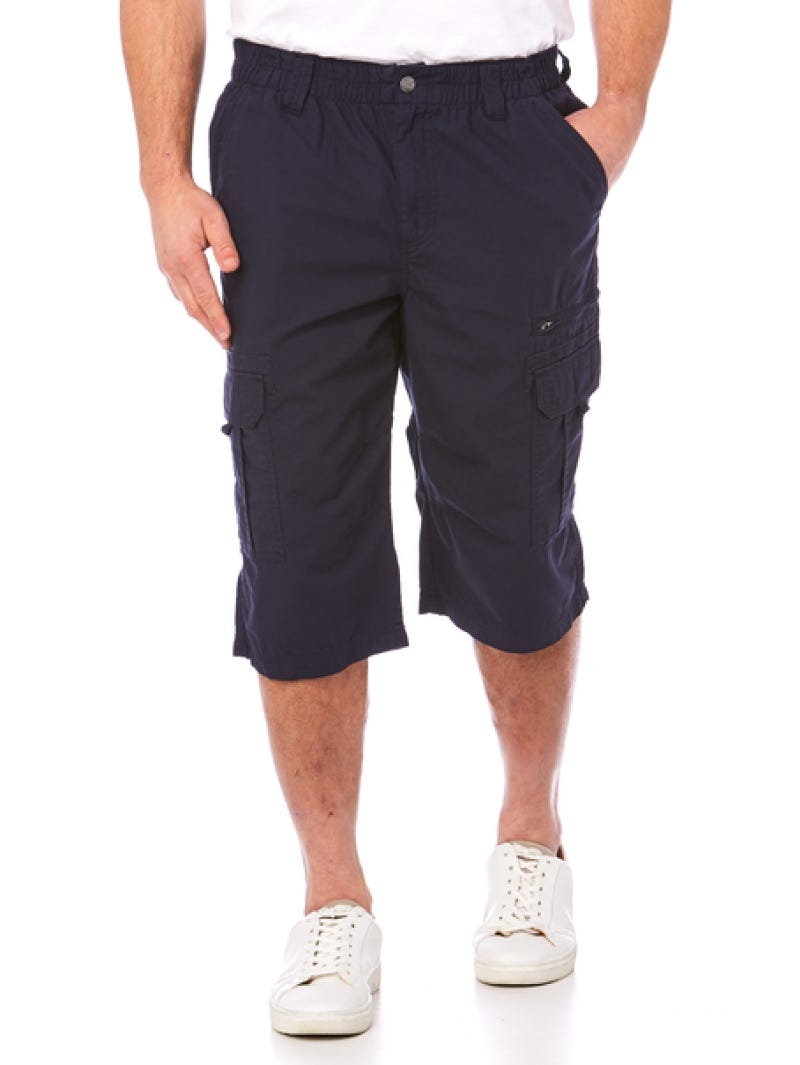 Mens cargo shorts expandable waist discount