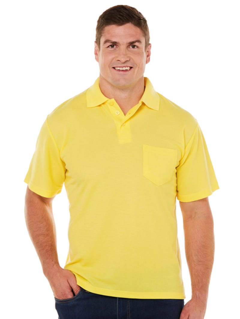 Yellow polo shirt nz outlet